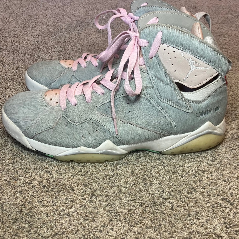 Air Jordan 7 Retro SE Hare 2.0 Neutral Grey Pink CT8528-002 Men SZ 10 Streetwear